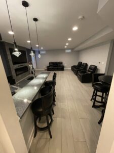 Bar and home theatre