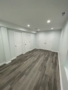 A white doors and walls for the basement